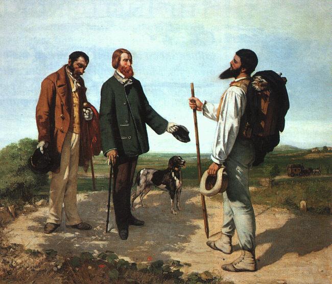 Gustave Courbet Bonjour Monsieur Courbet oil painting picture